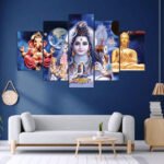 buddha ganesh mahadev 2x3 fit canvas