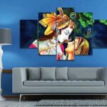radha krishna 2x3 fit five panel canvas