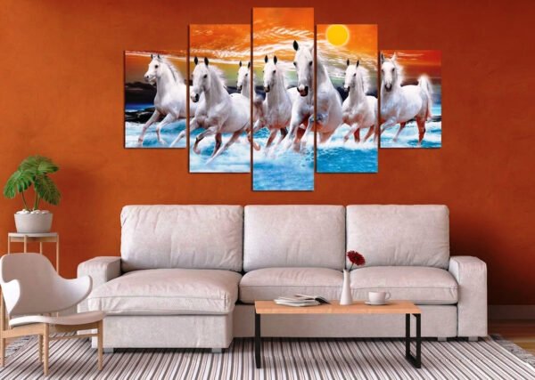 five panel horse 2x3 fit canvas
