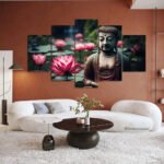 Buddha flower 2x3 fit five panel