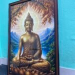 Buddha canvas and fram glass 2x3 fit