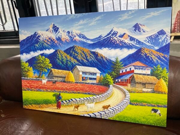 Old Village Art Printing
