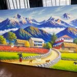 Old Village Art Printing
